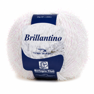 Cotone Lamè BRILLANTINO - Bertagna Filati - Colore: 130 - BIANCO - by LacariaRicami.Store