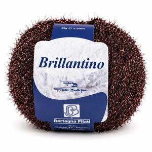 Cotone Lamè BRILLANTINO - Bertagna Filati - Colore: 157 - BORDEAUX - by LacariaRicami.Store