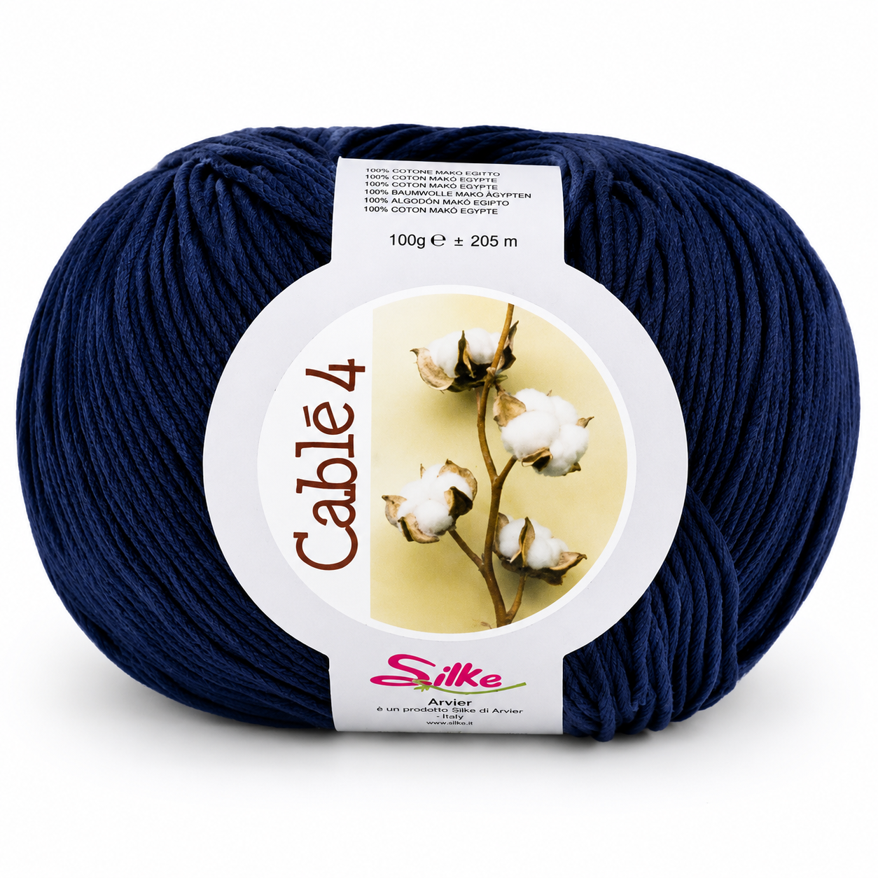Cotone Cablé 4 - Silke - Colore: 03 - BLU - by LacariaRicami.Store
