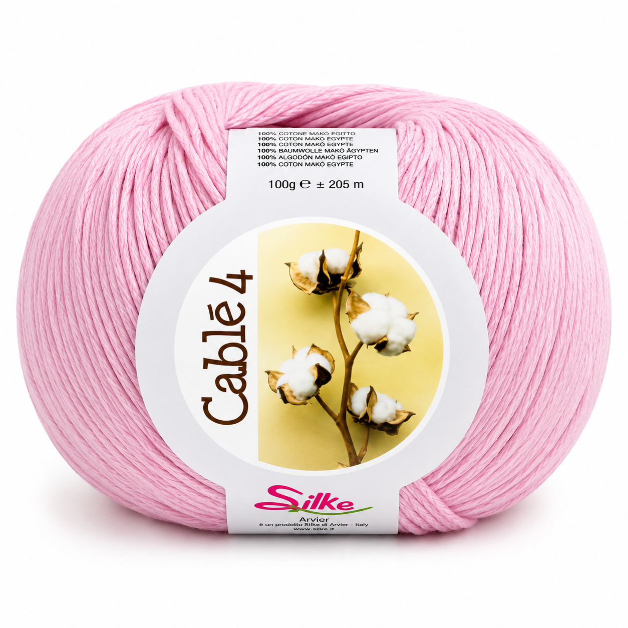 Cotone Cablé 4 - Silke - Colore: 04 - ROSA BABY - by LacariaRicami.Store
