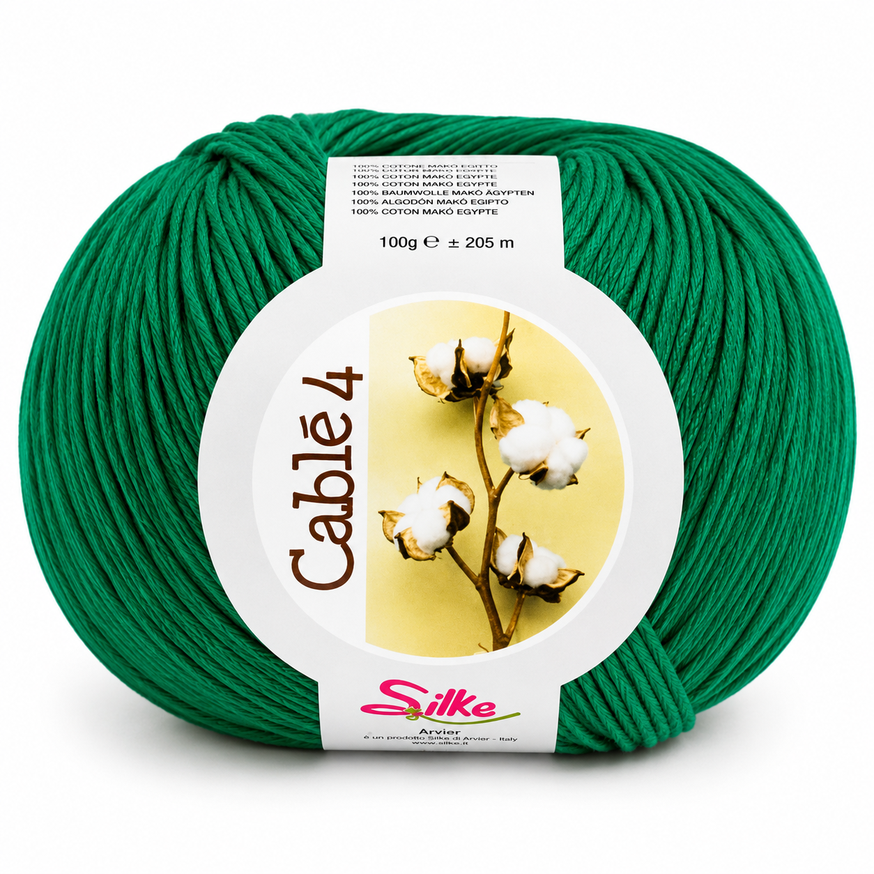 Cotone Cablé 4 - Silke - Colore: 06 - VERDE SMERALDO - by LacariaRicami.Store