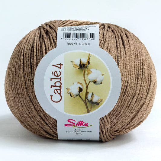 Cotone Cablé 4 - Silke - Colore: 11 - TORTORA - by LacariaRicami.Store