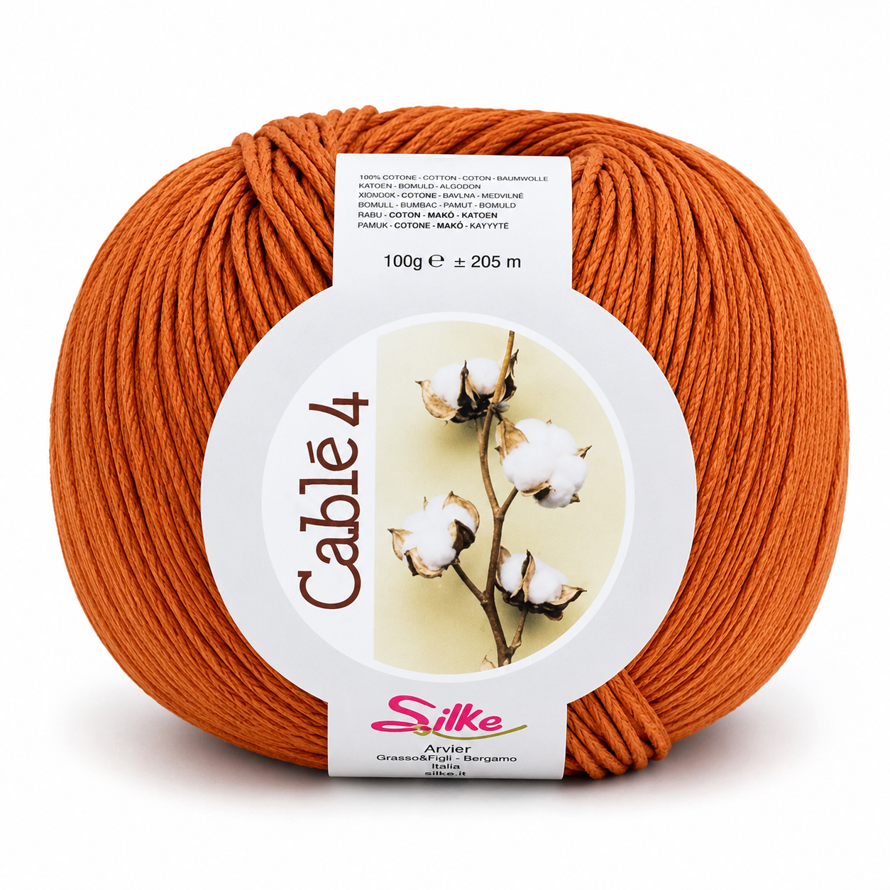 Cotone Cablé 4 - Silke - Colore: 12 - CANNELLA - by LacariaRicami.Store