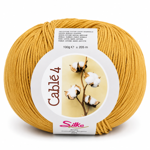 Cotone Cablé 4 - Silke - Colore: 15 - GIALLO ORO - by LacariaRicami.Store