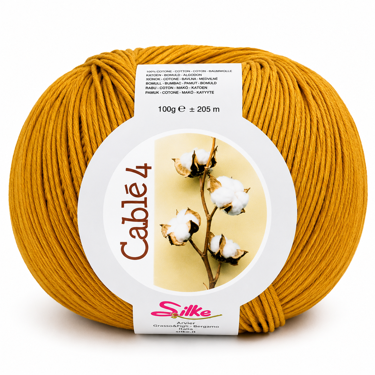 Cotone Cablé 4 - Silke - Colore: 18 - SENAPE - by LacariaRicami.Store