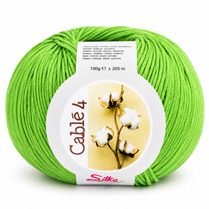 Cotone Cablé 4 - Silke - Colore: 26 - VERDE MELA - by LacariaRicami.Store