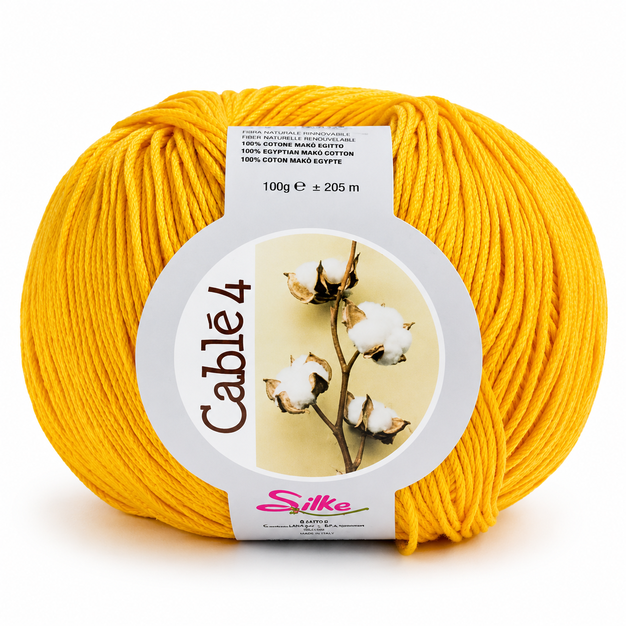 Cotone Cablé 4 - Silke - Colore: 54 - SOLE - by LacariaRicami.Store