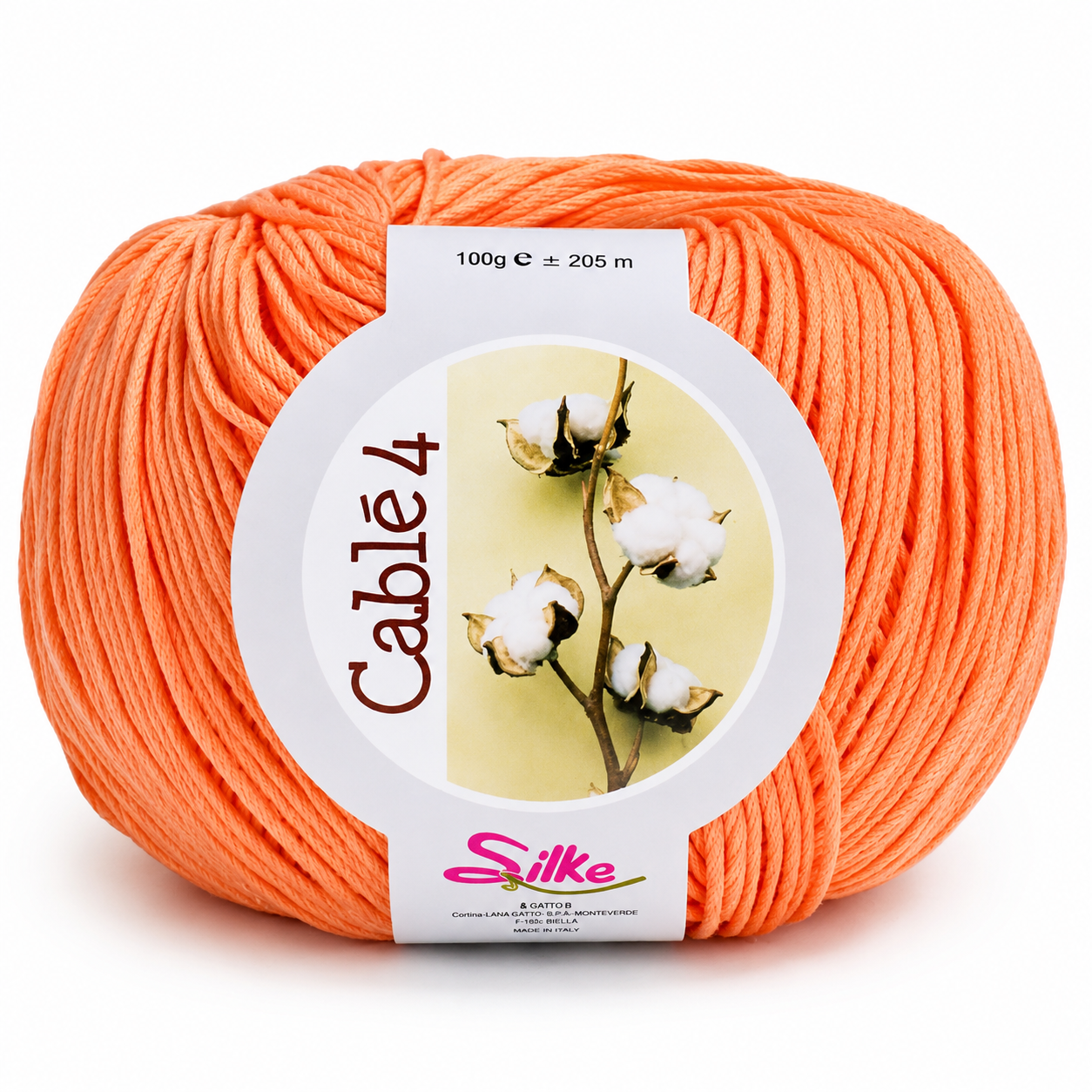 Cotone Cablé 4 - Silke - Colore: 56 - SALMONE - by LacariaRicami.Store