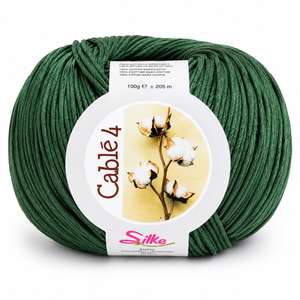 Cotone Cablé 4 - Silke - Colore: 135 - VERDE PINO - by LacariaRicami.Store
