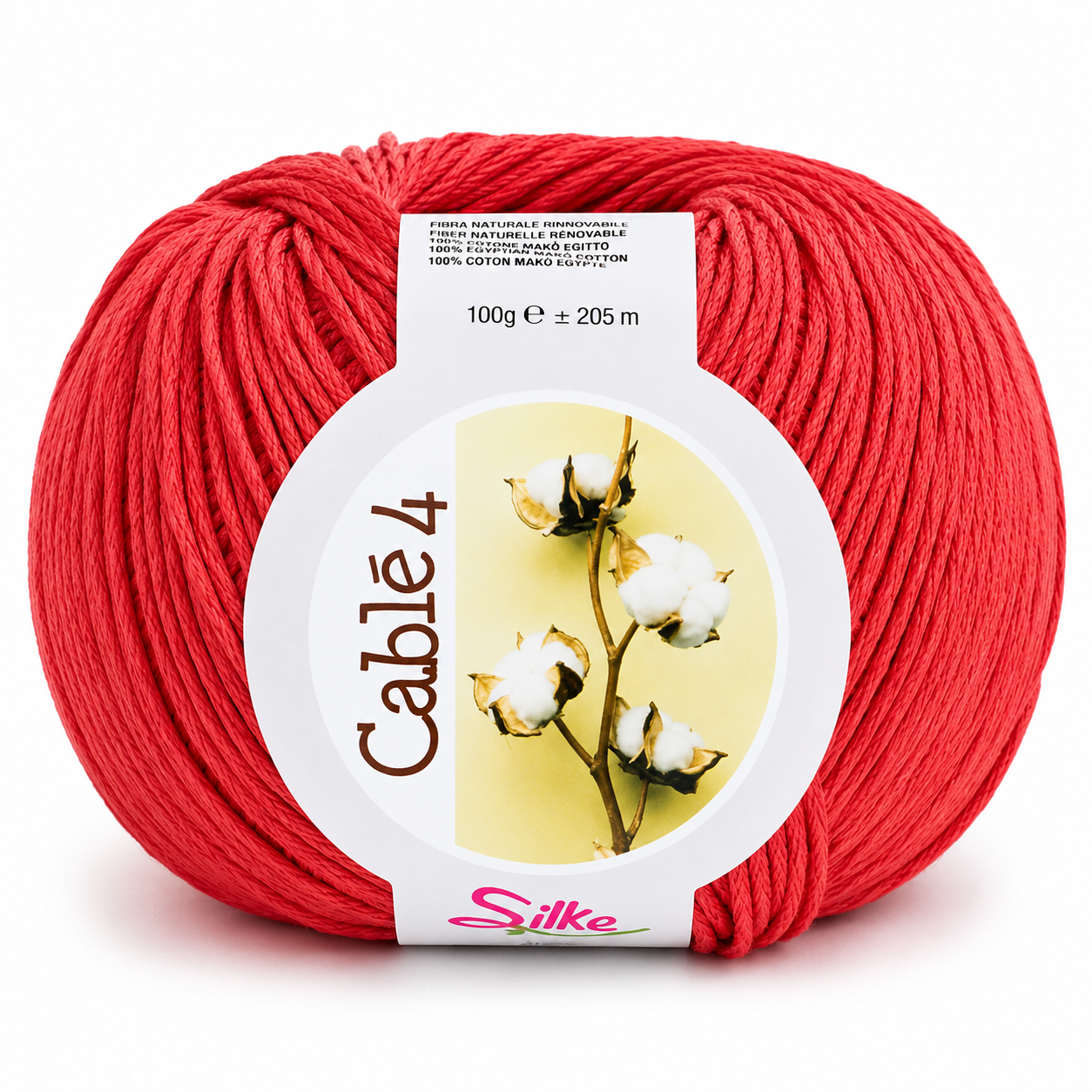 Cotone Cablé 4 - Silke - Colore: 180 - CORALLO - by LacariaRicami.Store