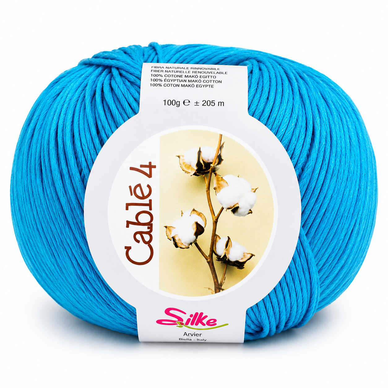 Cotone Cablé 4 - Silke - Colore: 315 - TURCHESE - by LacariaRicami.Store