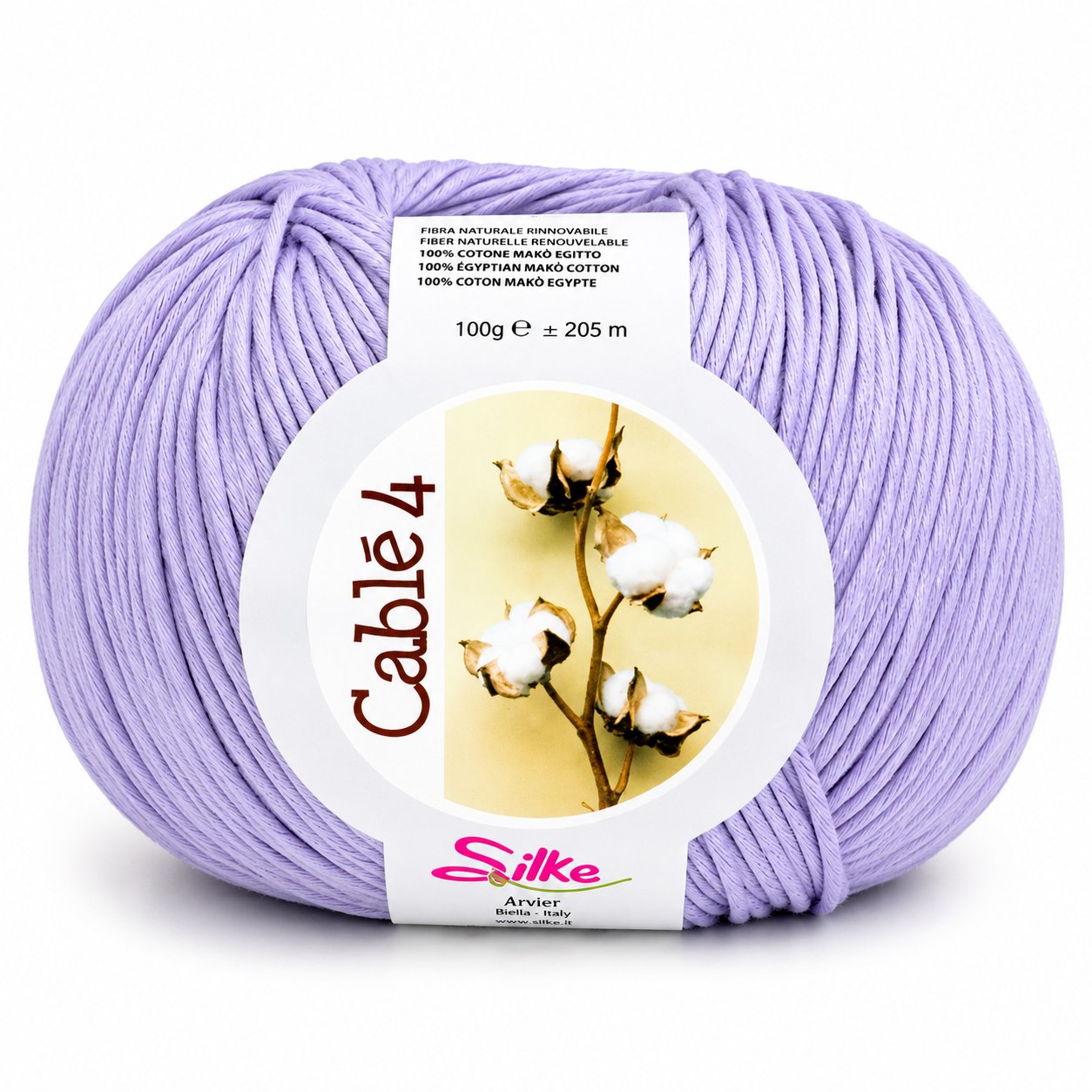 Cotone Cablé 4 - Silke - Colore: 339 - LILLA - by LacariaRicami.Store