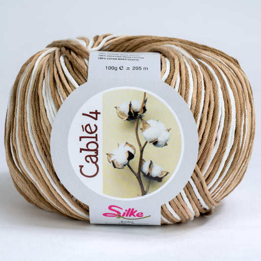 Cotone Cablé 4 Sfumato - Silke - 814 - MARRONE SFUMATO - LacariaRicami.Store