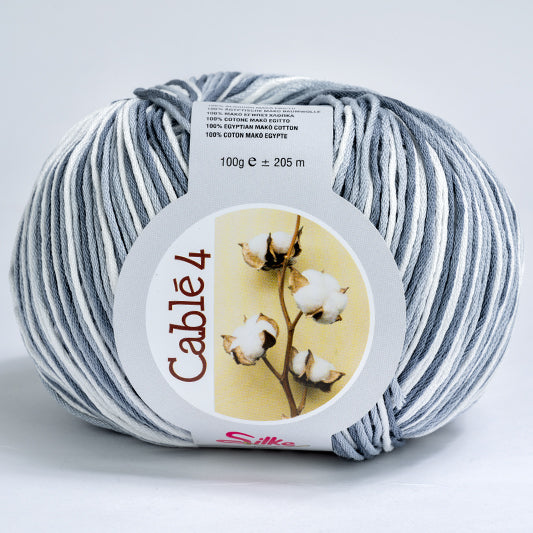 Cotone Cablé 4 Sfumato - Silke - 815 - GRIGIO SFUMATO - LacariaRicami.Store
