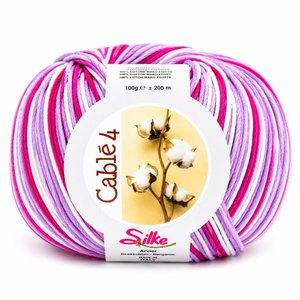 Cotone Cablé 4 Sfumato - Silke - Colore: 816 - ROSA SFUMATO - by LacariaRicami.Store