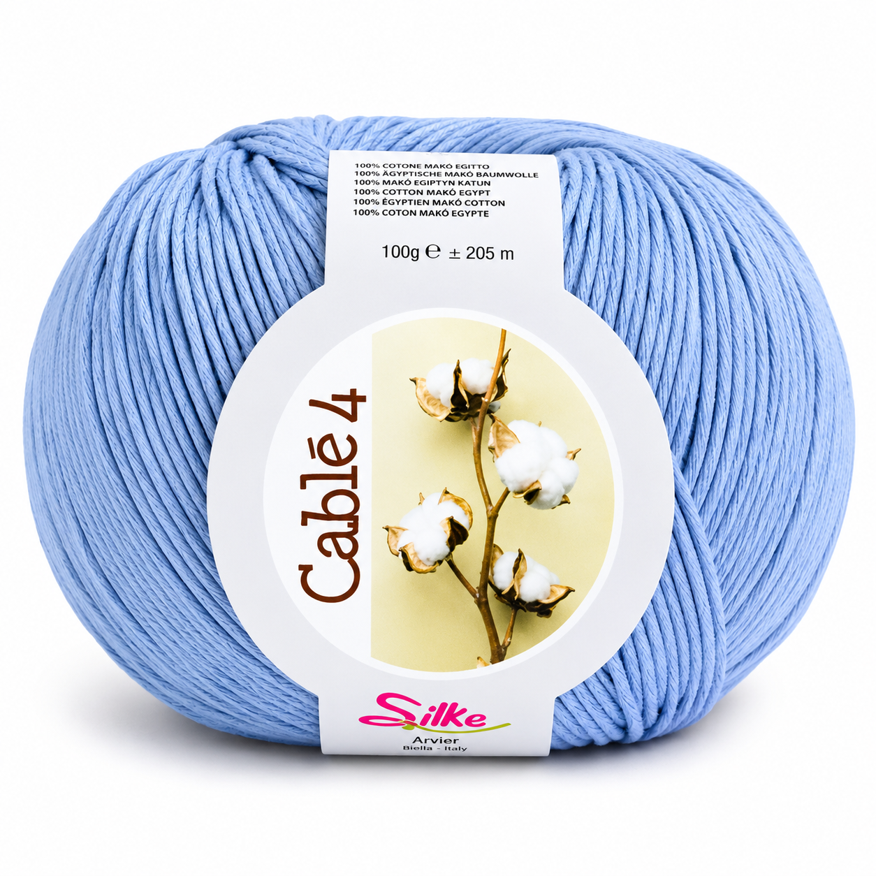 Cotone Cablé 4 - Silke - Colore: 910 - CIELO - by LacariaRicami.Store