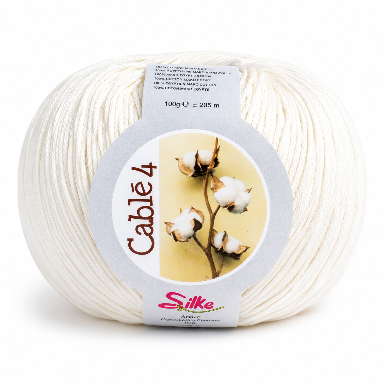 Cotone Cablé 4 - Silke - Colore: 911 - PANNA - by LacariaRicami.Store