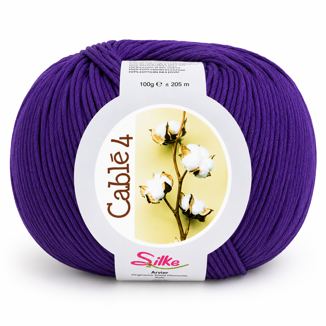 Cotone Cablé 4 - Silke - Colore: 960 - VIOLA - by LacariaRicami.Store