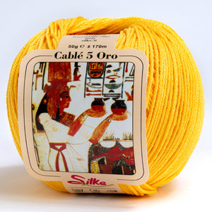 Cotone CABLE' 5 ORO - Silke - 54 - SOLE - LacariaRicami.Store