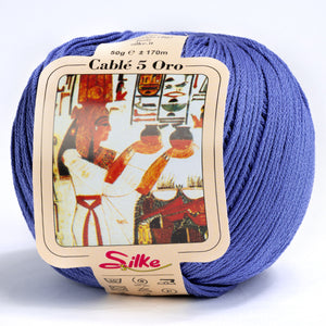 Cotone CABLE' 5 ORO - Silke - 578 - PERVINCA - LacariaRicami.Store