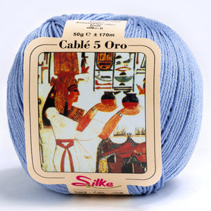 Cotone CABLE' 5 ORO - Silke - 910 - CIELO - LacariaRicami.Store