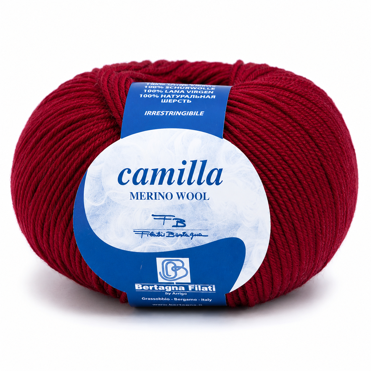 Lana CAMILLA - Bertagna Filati - Colore: 035 - BORDEAUX - by LacariaRicami.Store