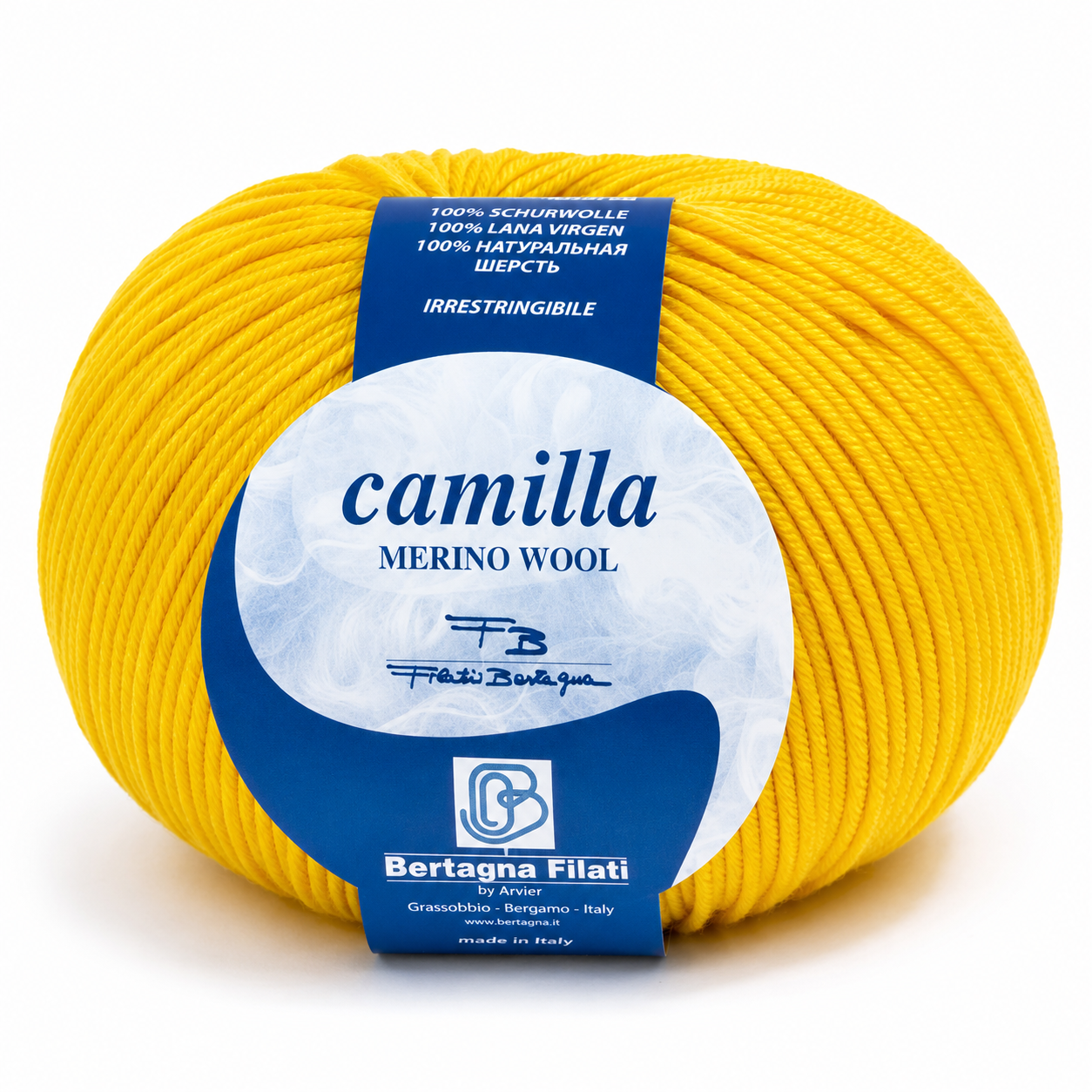 Lana CAMILLA - Bertagna Filati - Colore: 125 - GIALLO - by LacariaRicami.Store