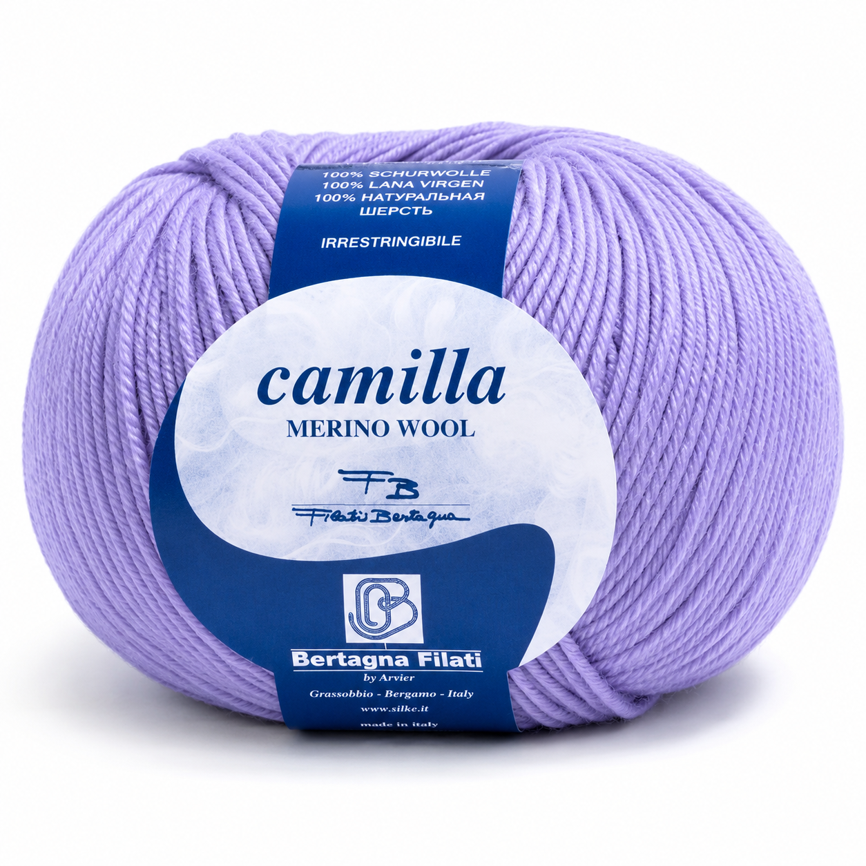 Lana CAMILLA - Bertagna Filati - Colore: 339 - LILLA - by LacariaRicami.Store