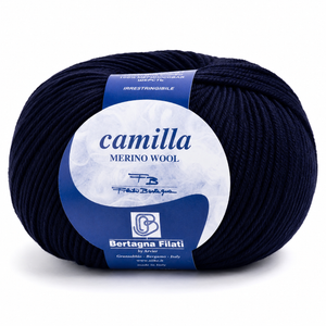 Lana CAMILLA - Bertagna Filati - Colore: 610 - BLU NOTTE - by LacariaRicami.Store