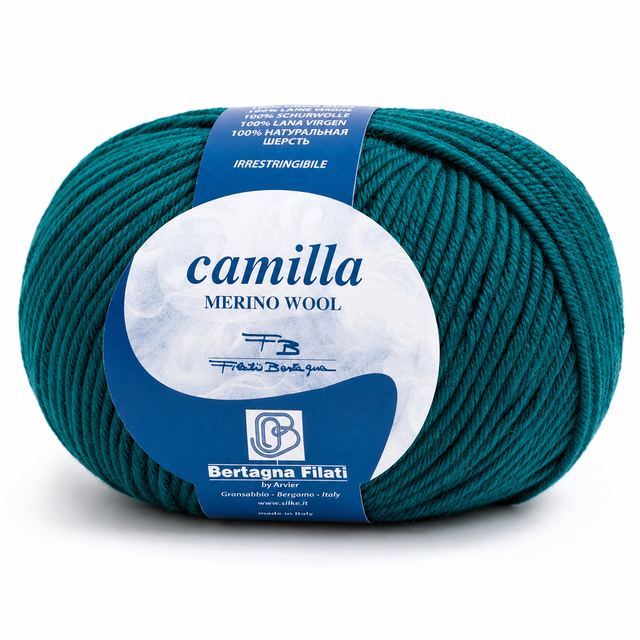 Lana CAMILLA - Bertagna Filati - Colore: 4005 - VERDE AGAVE - by LacariaRicami.Store