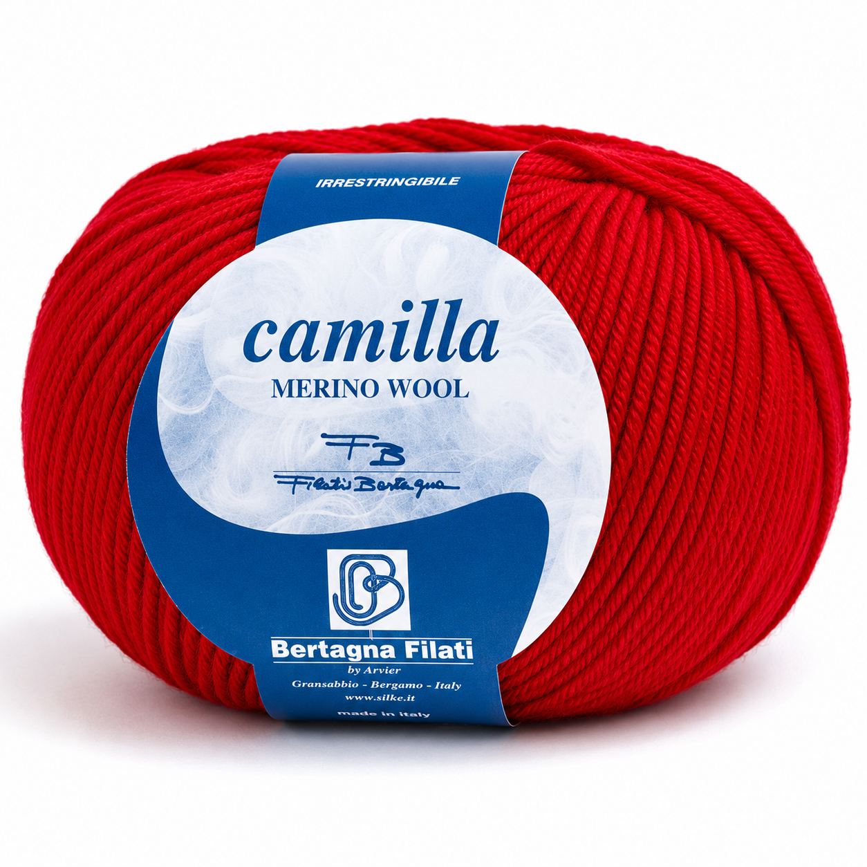Lana CAMILLA - Bertagna Filati - Colore: 9142 - ROSSO SCURO - by LacariaRicami.Store