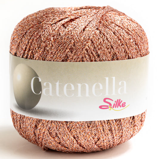 Lurex CATENELLA - Silke - Colore: 195 - PESCA - by LacariaRicami.Store
