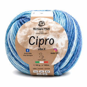 Cotone CIPRO - Bertagna Filati - Colore: 2 - AZZURRO - by LacariaRicami.Store