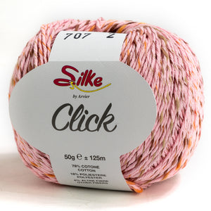 Cotone CLICK - Silke - Colore: 707 - ROSA - by LacariaRicami.Store