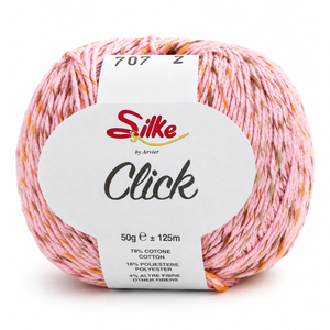 Cotone CLICK - Silke - Colore: 707 - ROSA - by LacariaRicami.Store