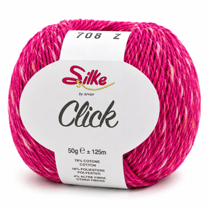 Cotone CLICK - Silke - Colore: 708 - FUCSIA - by LacariaRicami.Store