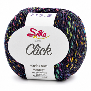 Cotone CLICK - Silke - Colore: 715 - BLU SCURO - by LacariaRicami.Store