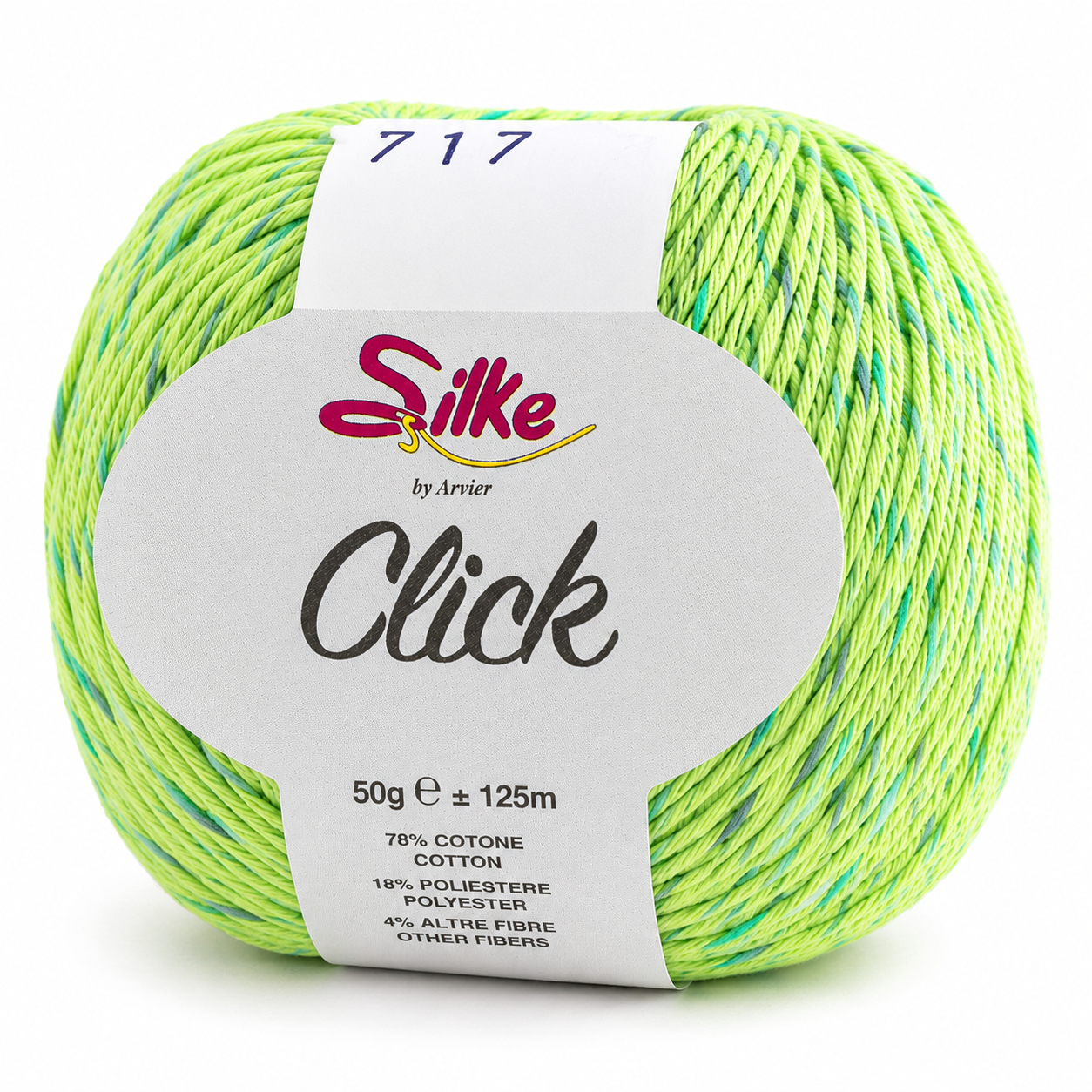 Cotone CLICK - Silke - Colore: 717 - VERDE - by LacariaRicami.Store