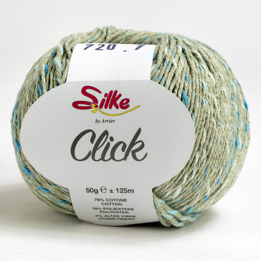 Cotone CLICK - Silke - Colore: 720 - SALVIA - by LacariaRicami.Store