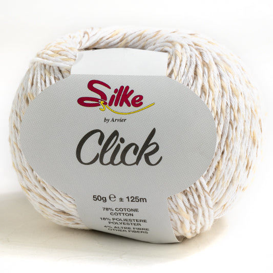 Cotone CLICK - Silke - Colore: 722 - BIANCO LATTE - by LacariaRicami.Store
