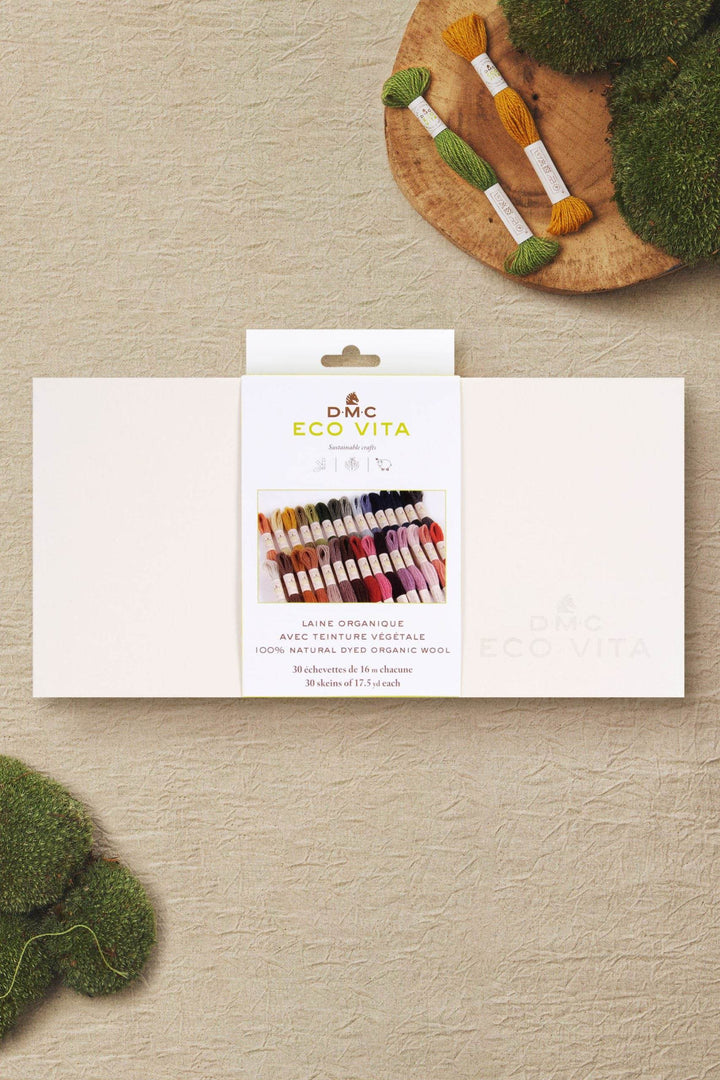 COFANETTO 30 Colori di Eco Vita 360 | FILATO in Lana Organica Con Tinture Naturali - DMC - - LacariaRicami.Store