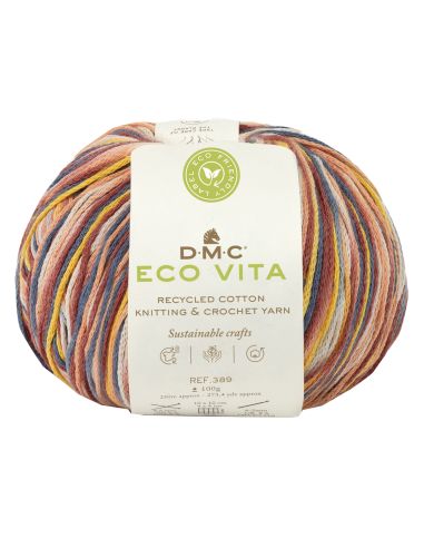 Cotone ECO VITA 3mm Crochet Multicolour - DMC - Colore: 604 - by LacariaRicami.Store