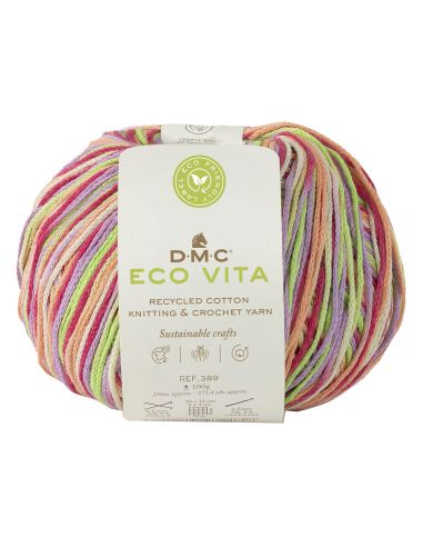 Cotone ECO VITA 3mm Crochet Multicolour - DMC - Colore: 607 - by LacariaRicami.Store