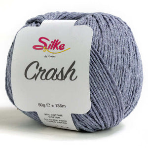 Cotone CRASH - Silke - Colore: 100 - JEANS - by LacariaRicami.Store