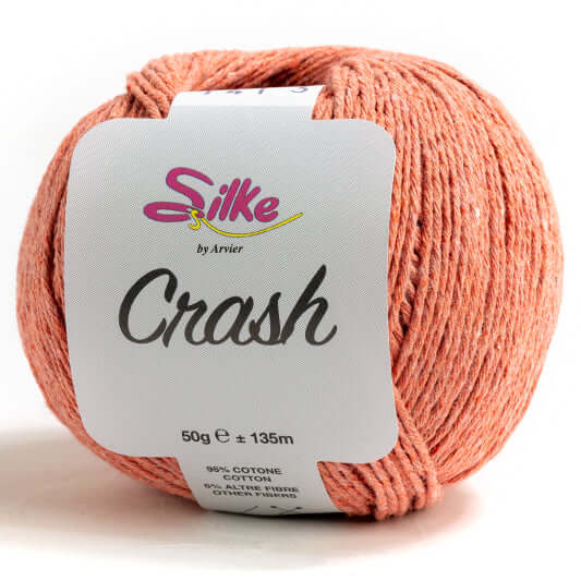Cotone CRASH - Silke - Colore: 141 - SALMONE - by LacariaRicami.Store