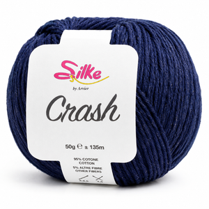 Cotone CRASH - Silke - Colore: 147 - BLU - by LacariaRicami.Store