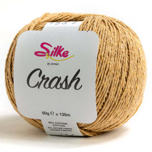 Cotone CRASH - Silke - Colore: 153 - SENAPE - by LacariaRicami.Store