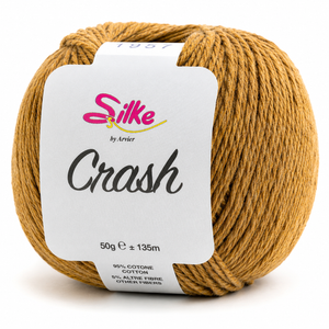 Cotone CRASH - Silke - Colore: 153 - SENAPE - by LacariaRicami.Store