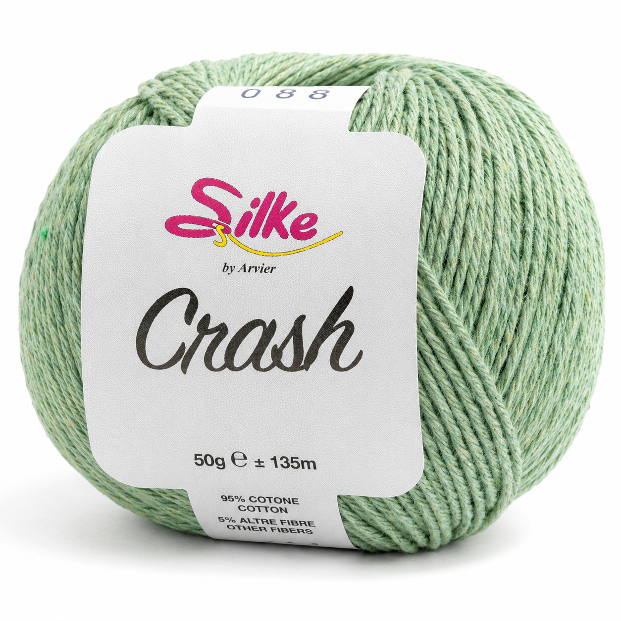 Cotone CRASH - Silke - Colore: 168 - MENTA - by LacariaRicami.Store