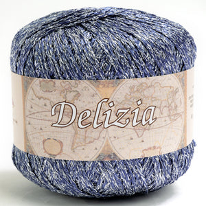 Cotone DELIZIA - Silke - 54 - BLU/ARGENTO - LacariaRicami.Store